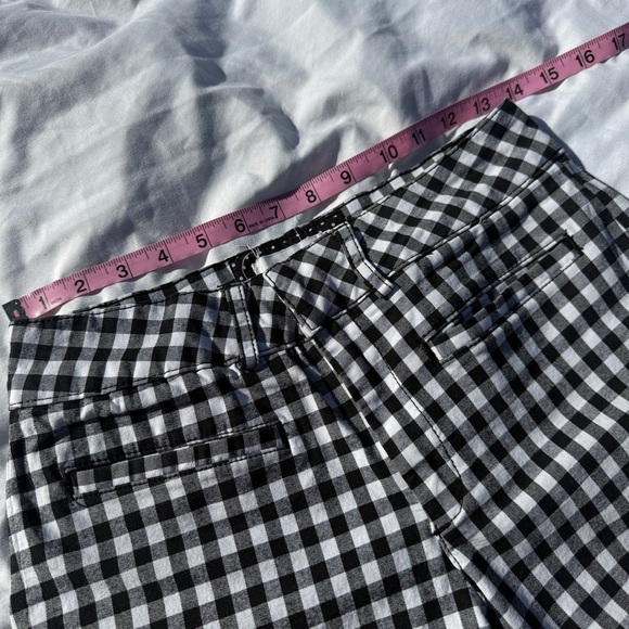 Anthropologie Black & White Gingham Shorts – Size 26 - Picture 3 of 9